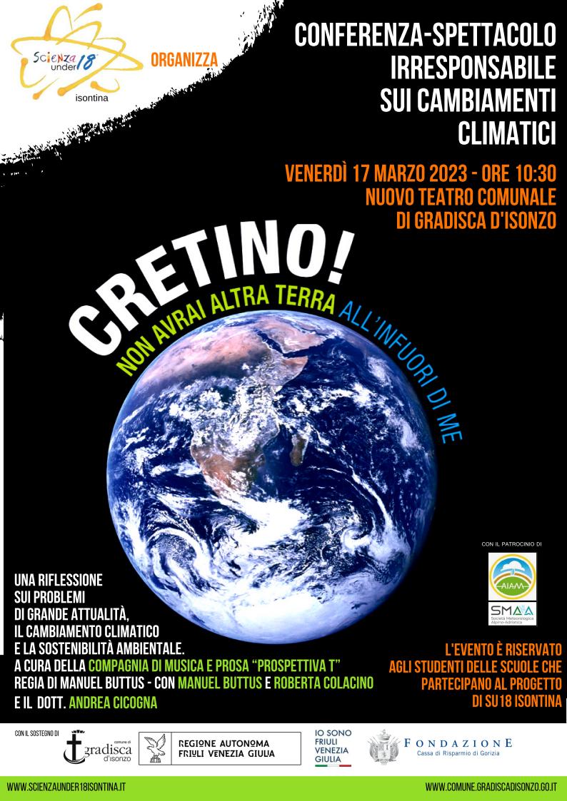 conferenza spettacolo cambiamenti climatici