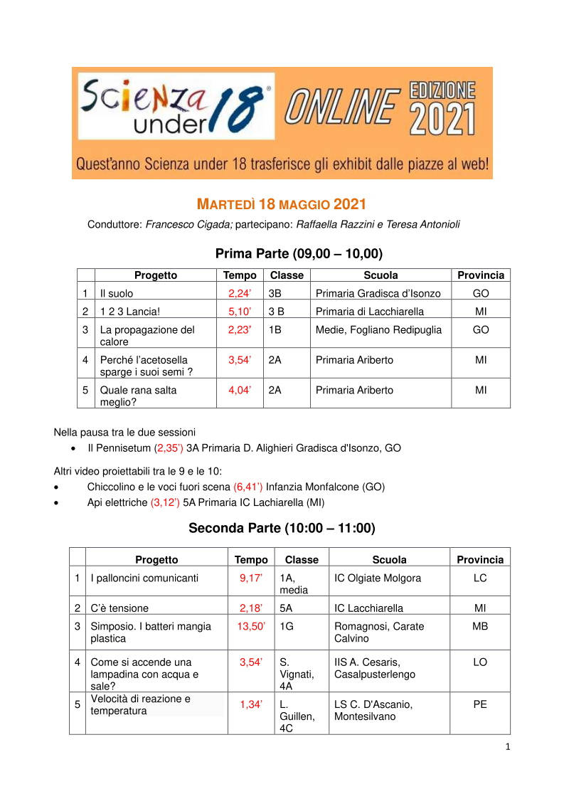 programma 18 maggio 2021 - 1