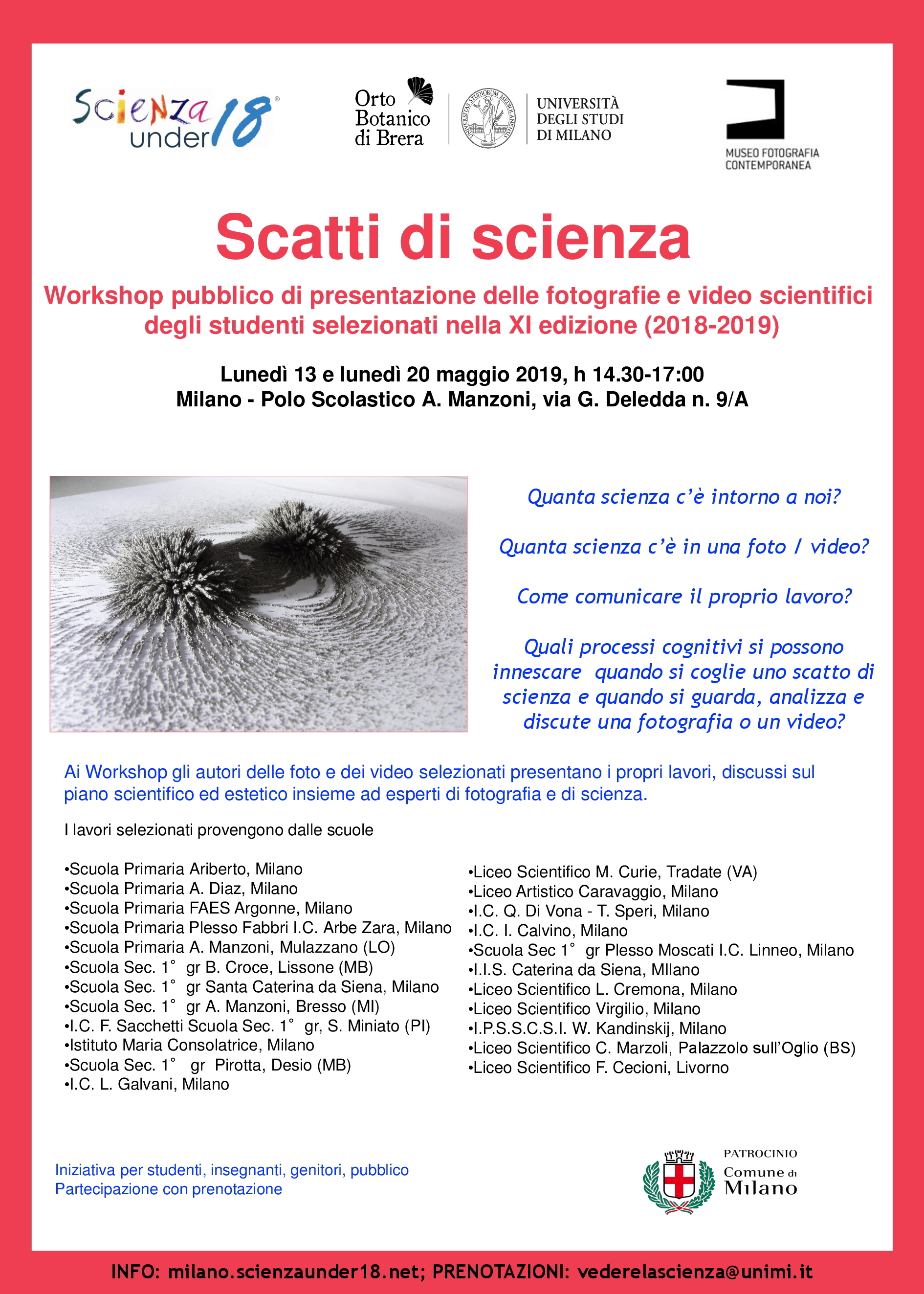 Scatti di scienza 2019