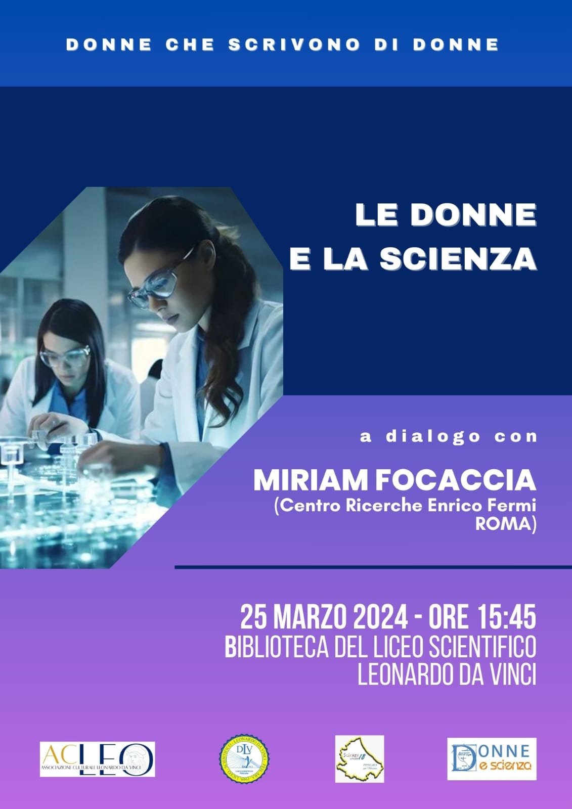 LOCANDINA LE DONNE E LA SCIENZA